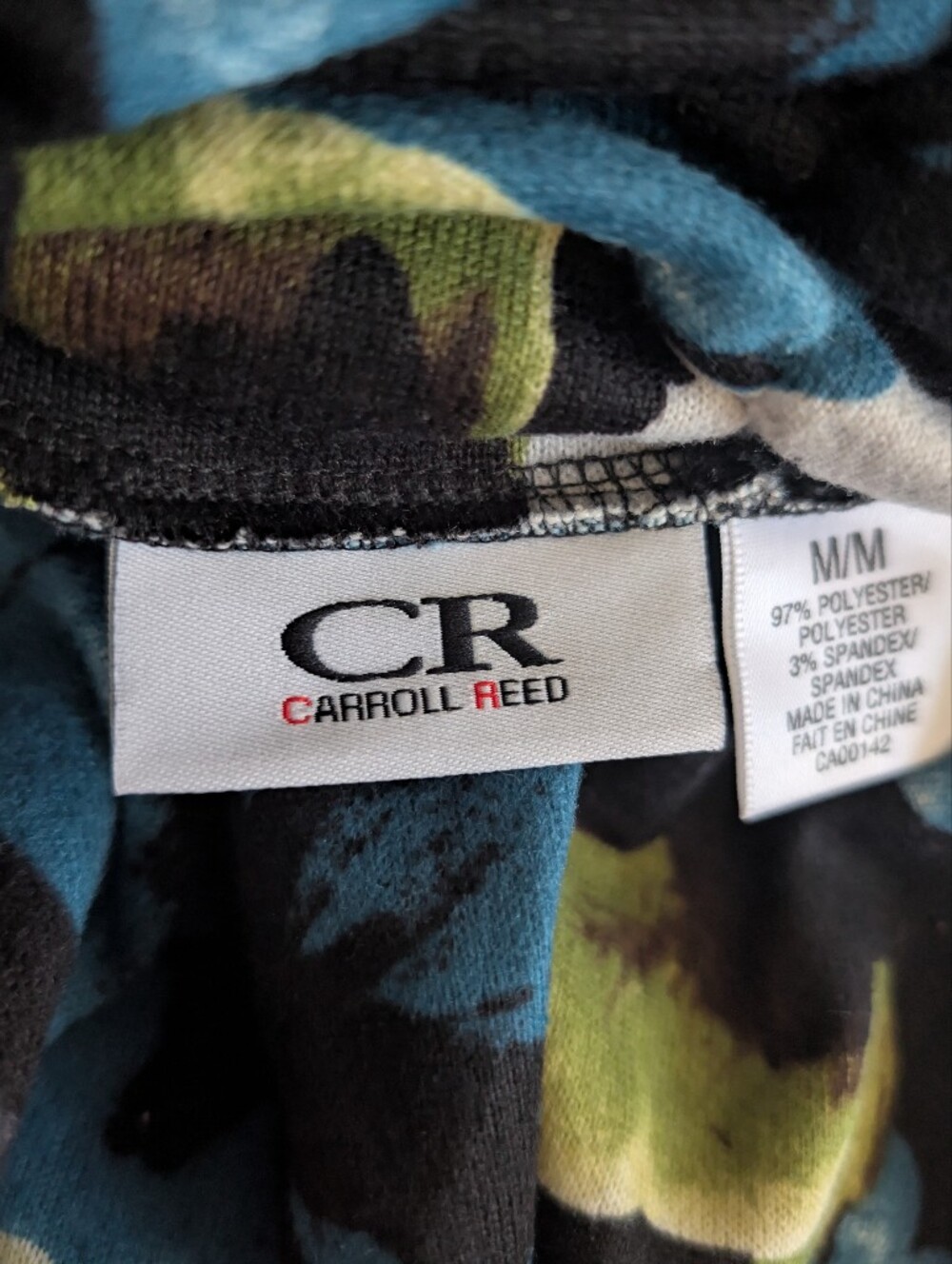 NWT Carroll Reed Vintage Floral Turtleneck - Medium - Blue/Green/Grey - Picture 2 of 8